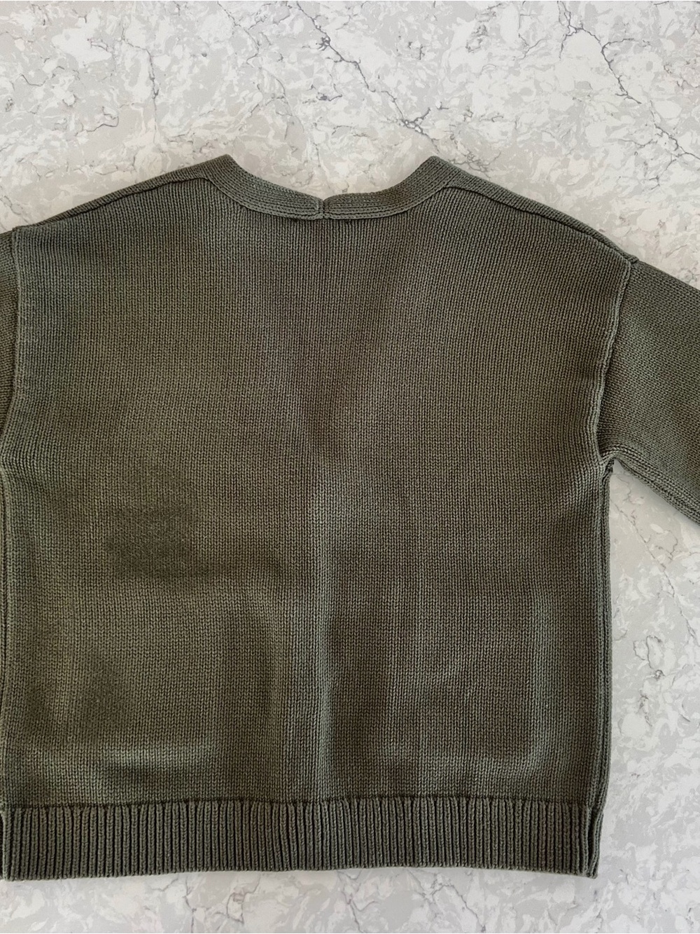 GAP Olive Green V-Neck Button Front Cardigan, NWT - Picture 9 of 11